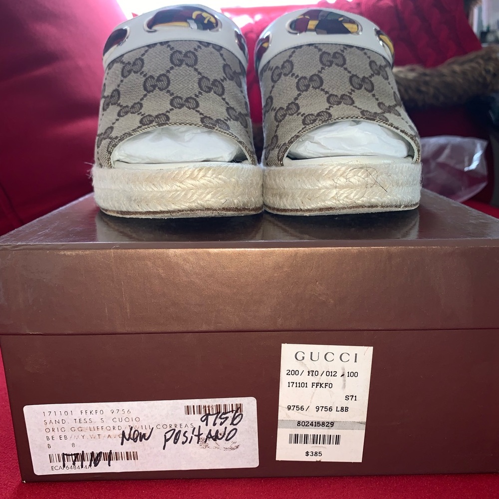 Gucci espadrille wedges